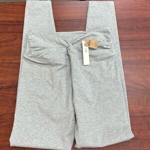 NEW Pink Victoria's Secret High Waisted Full Length Legging Light Gray   Size:Sm